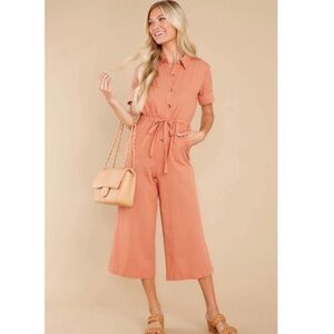 FORE Midday Style Light Melon Jumpsuit Size XS